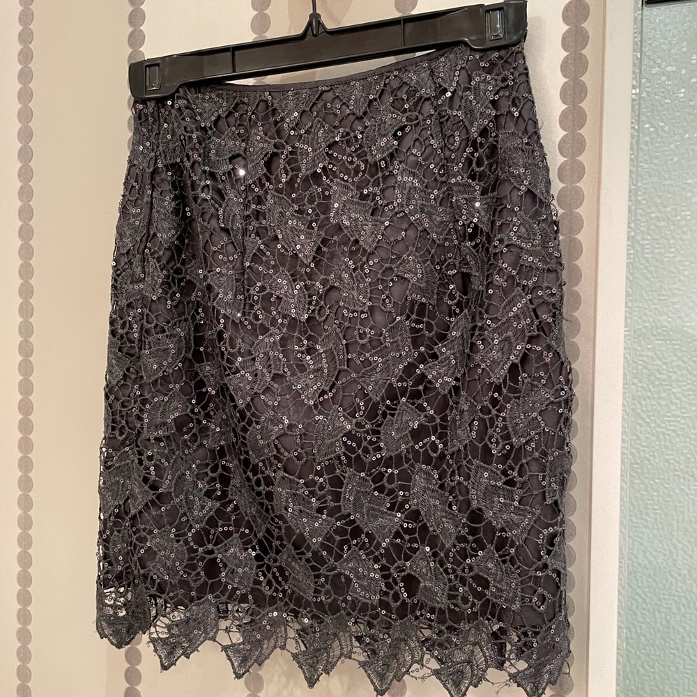 H&M Grey Silver Skirt